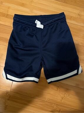 Carter's Navy Blue Athletic Mesh Shorts with White Trim